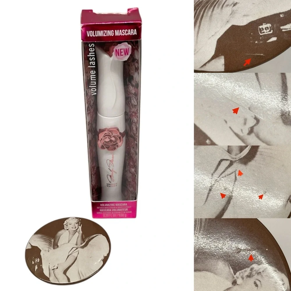 Hard Candy x Marilyn Monroe Volumizing Mascara Caviar infused & Collector Pin